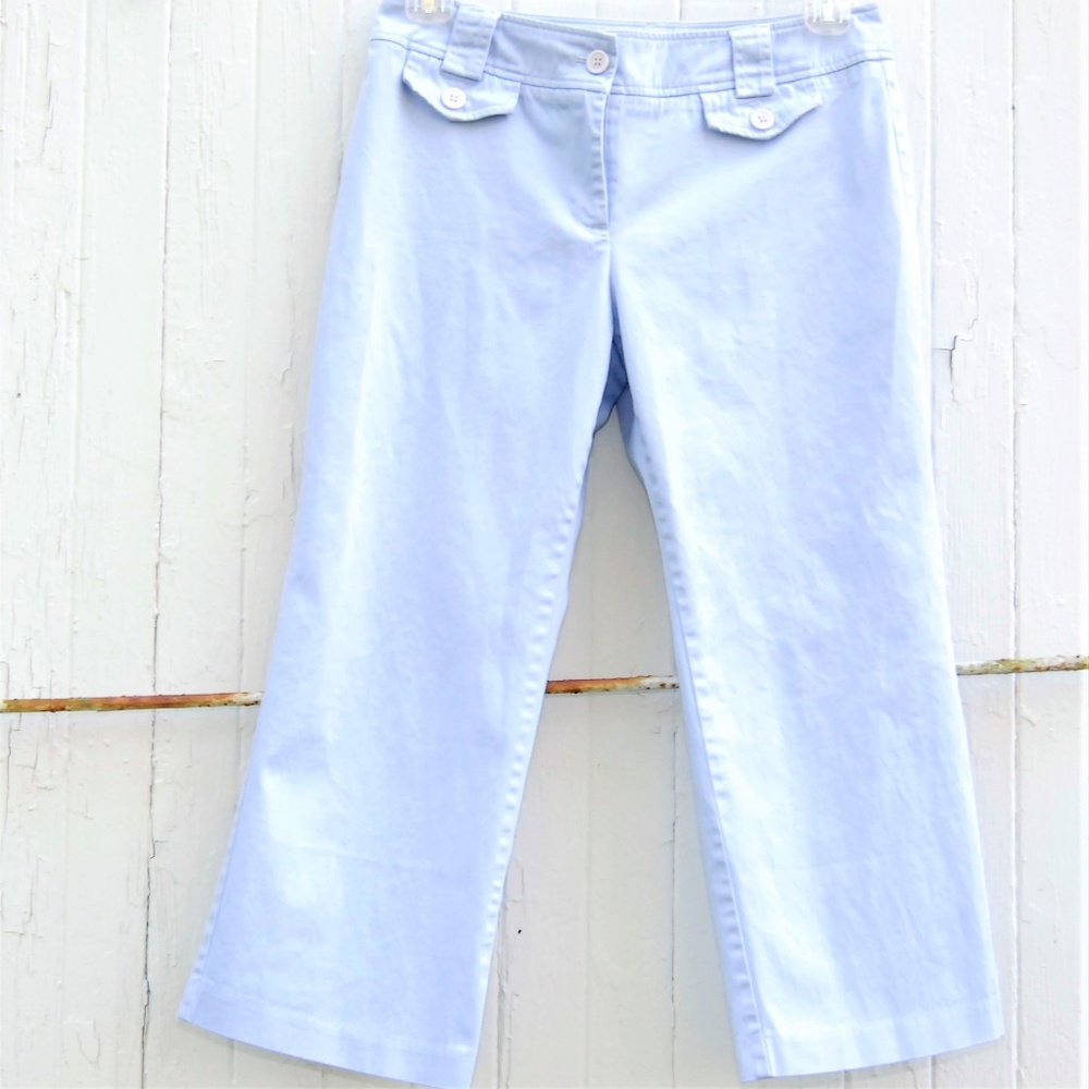 New Lisitng New York & Co. Light Blue Capris Size6